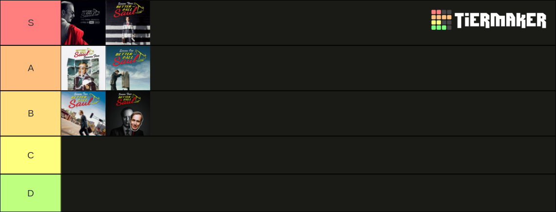 Better Call Saul Seasons Tier List Community Rankings Tiermaker