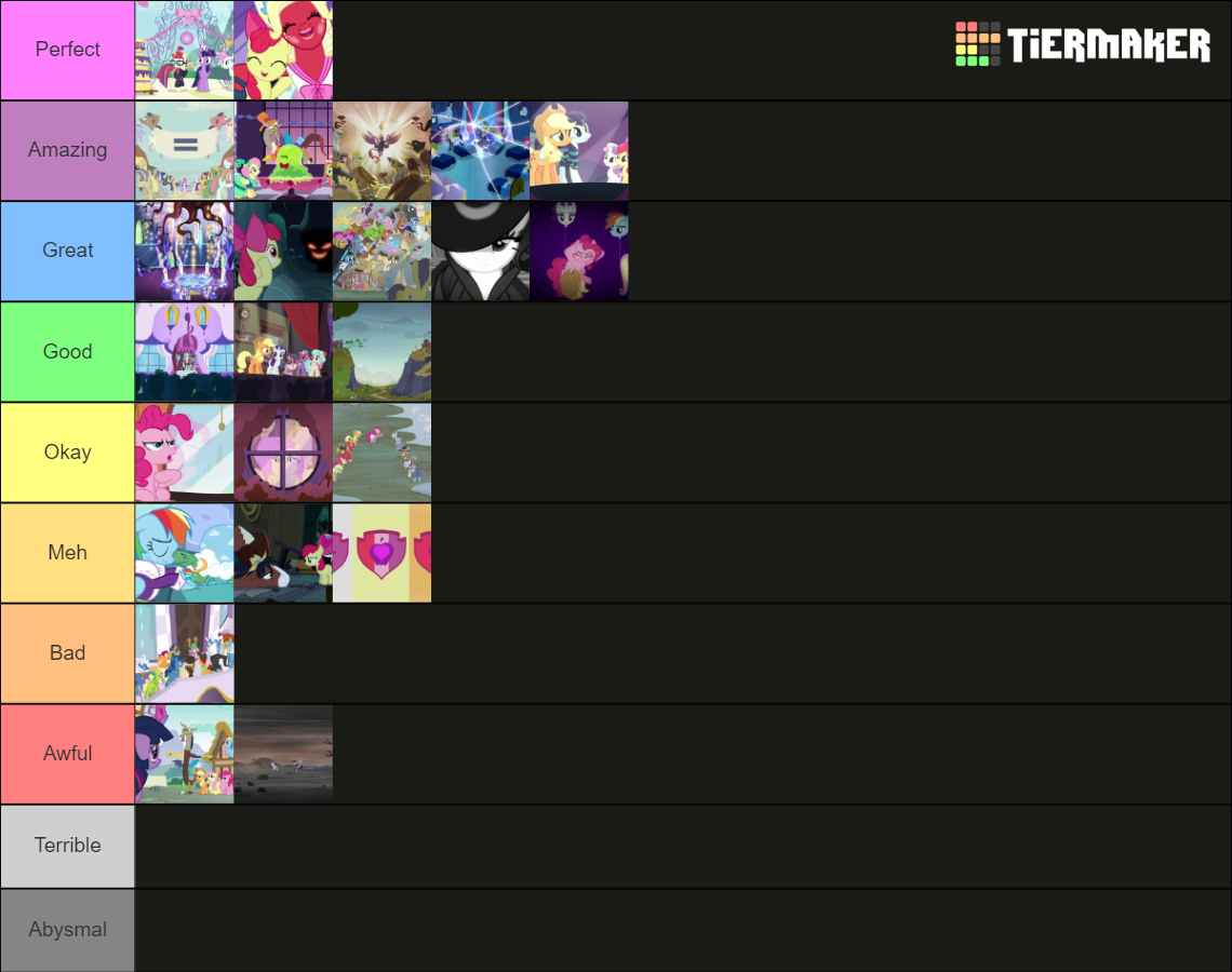 Mlp Season Ranking My little Pony Friendship is Magic Season 5 Tier List (Community ...
