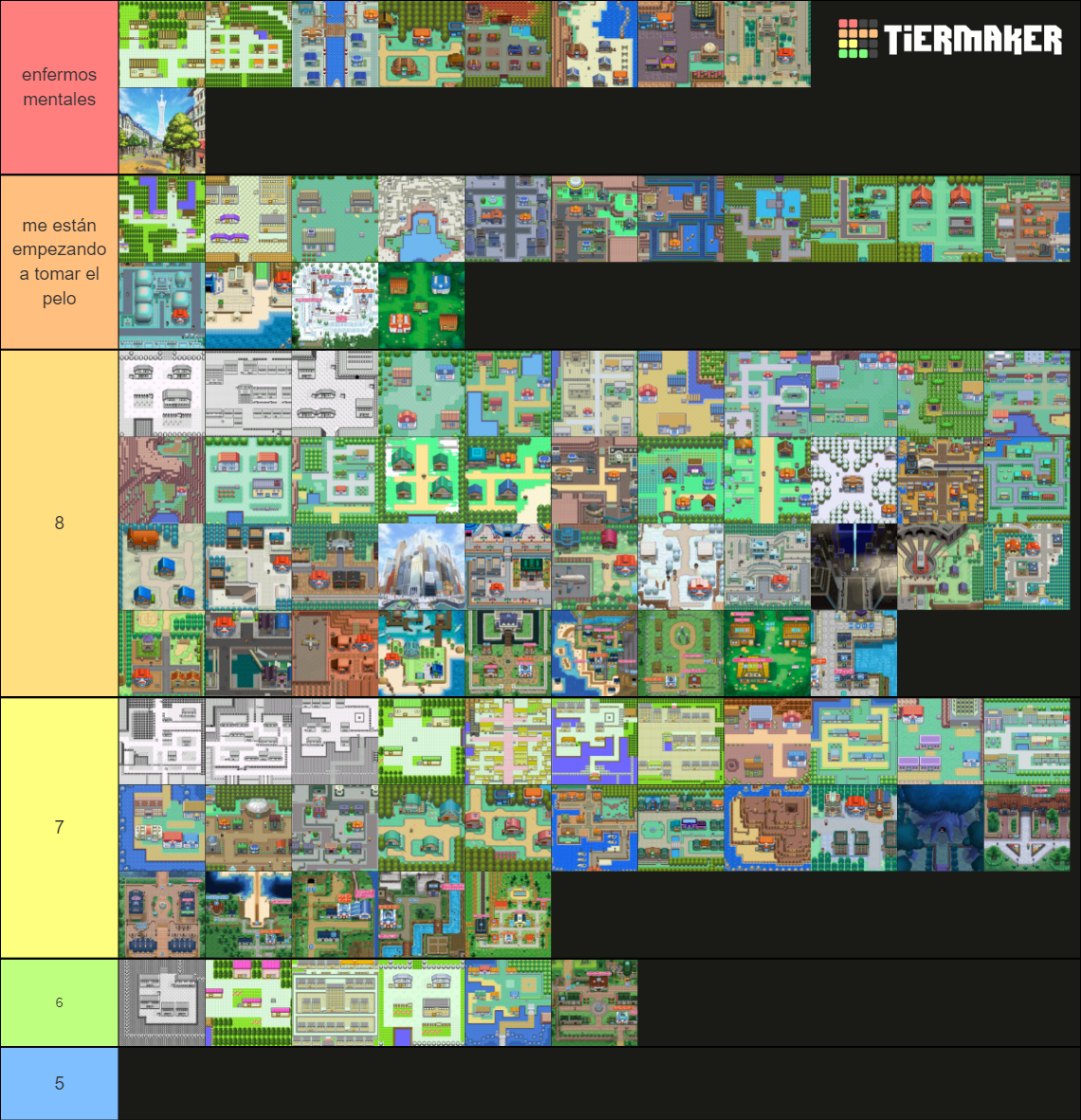 Pokemon Town / City Themes (Updated to BDSP) Tier List