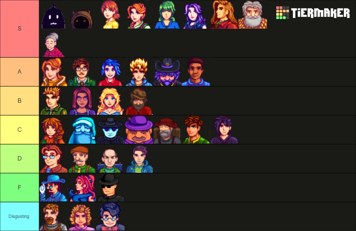 Stardew Valley NPC Tier List (Community Rankings) - TierMaker