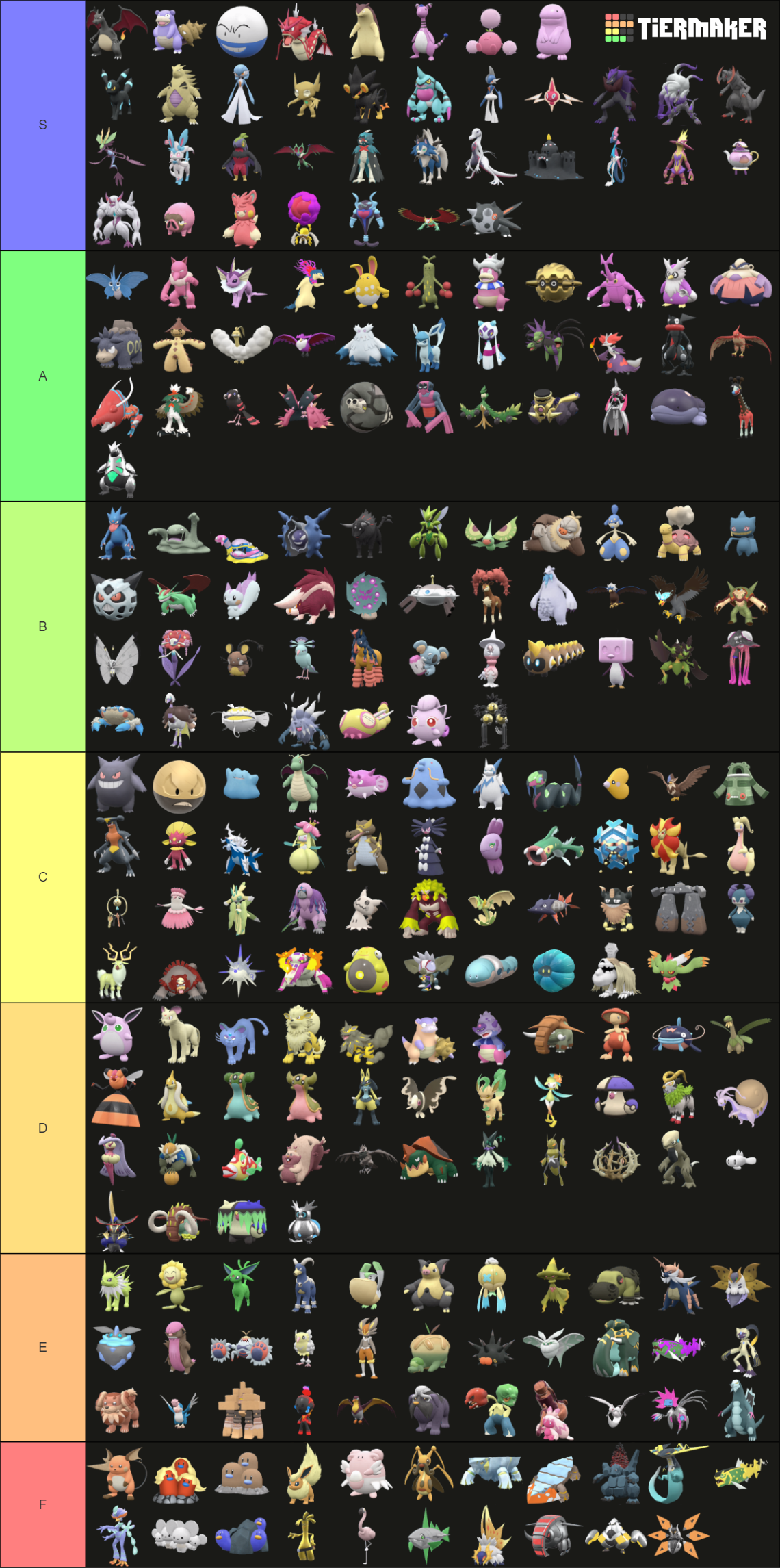 Paldea Shiny Pokedex Tier List Community Rankings Tiermaker 