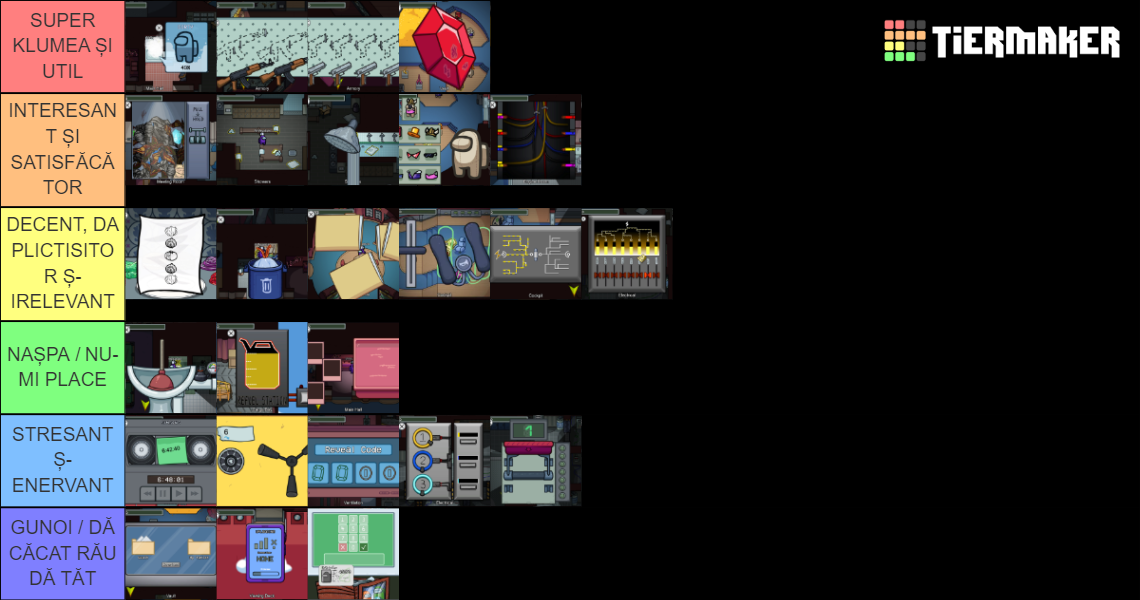 Among Us All Airship Tasks Tier List Rankings) TierMaker