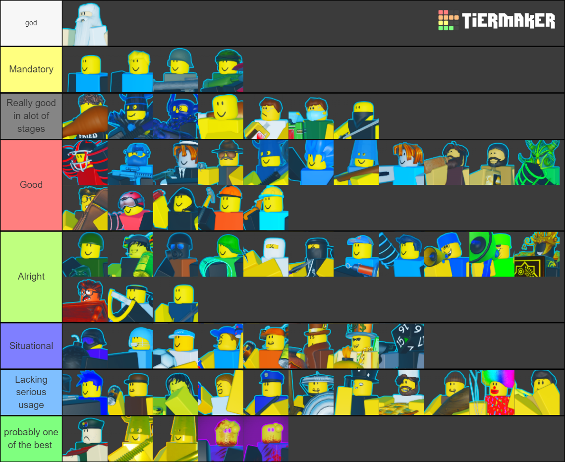 The Battle Bricks: Friendly Units [Royal Flush] Tier List (Community