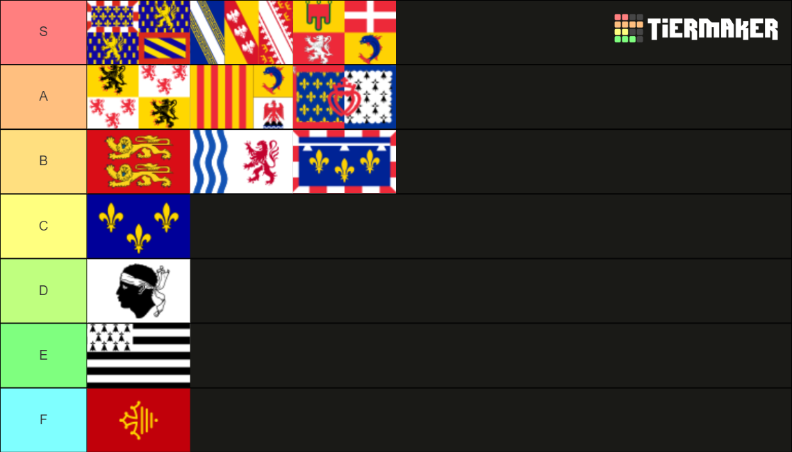 French Metropolitan Regions Tier List Community Rankings Tiermaker