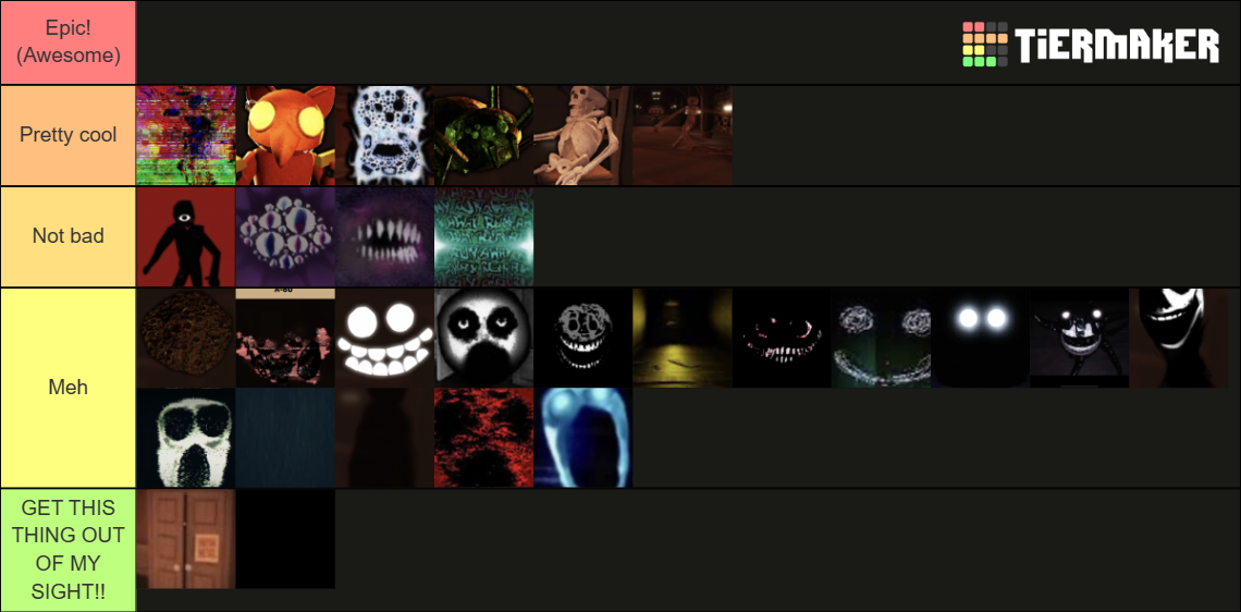 Roblox Doors Entities! Tier List (Community Rankings) - TierMaker