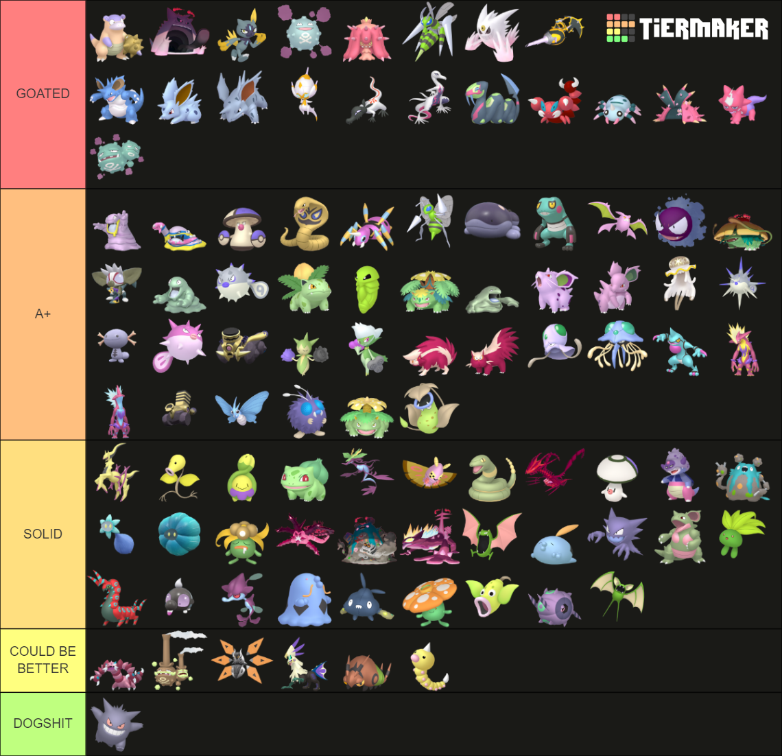 all poison type pokemon gen 1