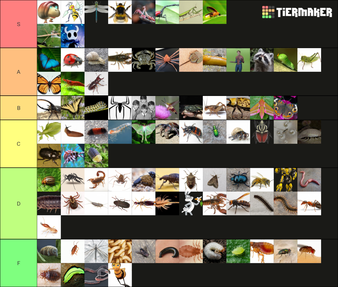 bug-improved-tier-list-community-rankings-tiermaker