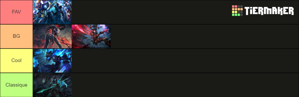 Kalista Skin Tier List (Community Rankings) - TierMaker