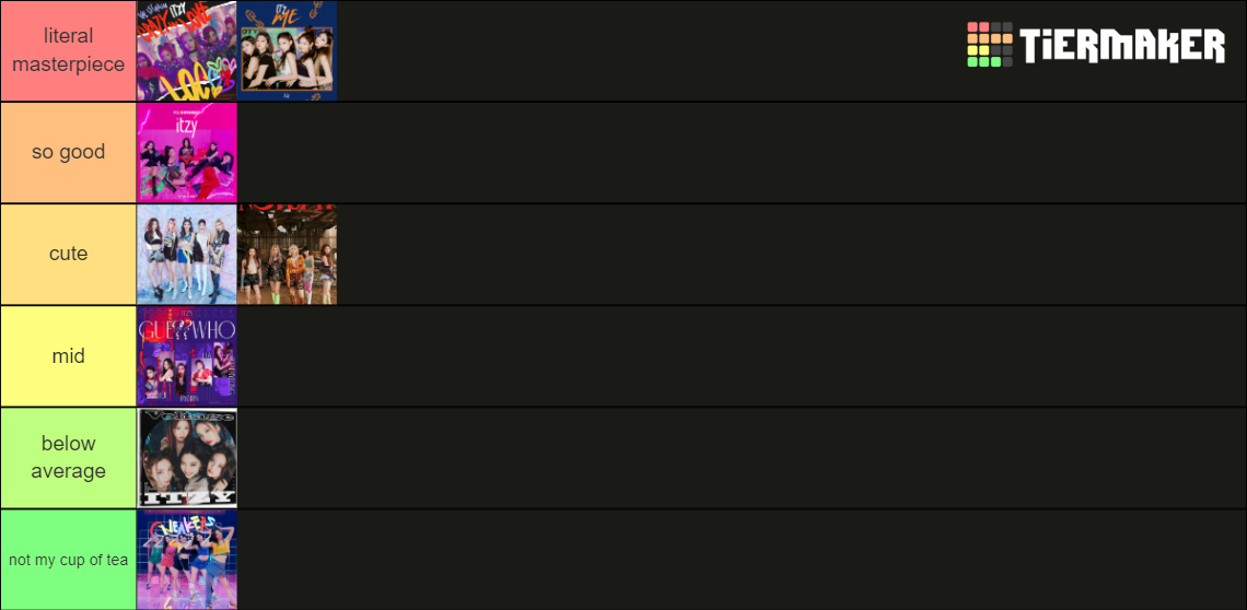 ITZY TITLE TRACK TIER LIST Tier List (Community Rankings) - TierMaker