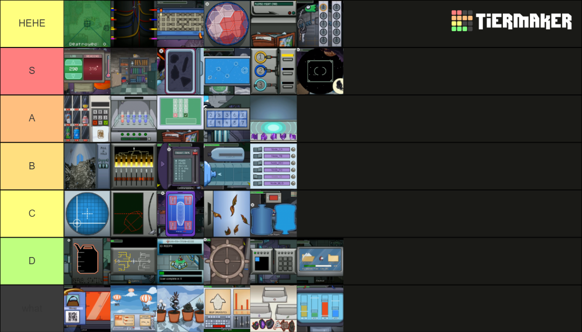 All Among Us Tasks Tier List Rankings) TierMaker