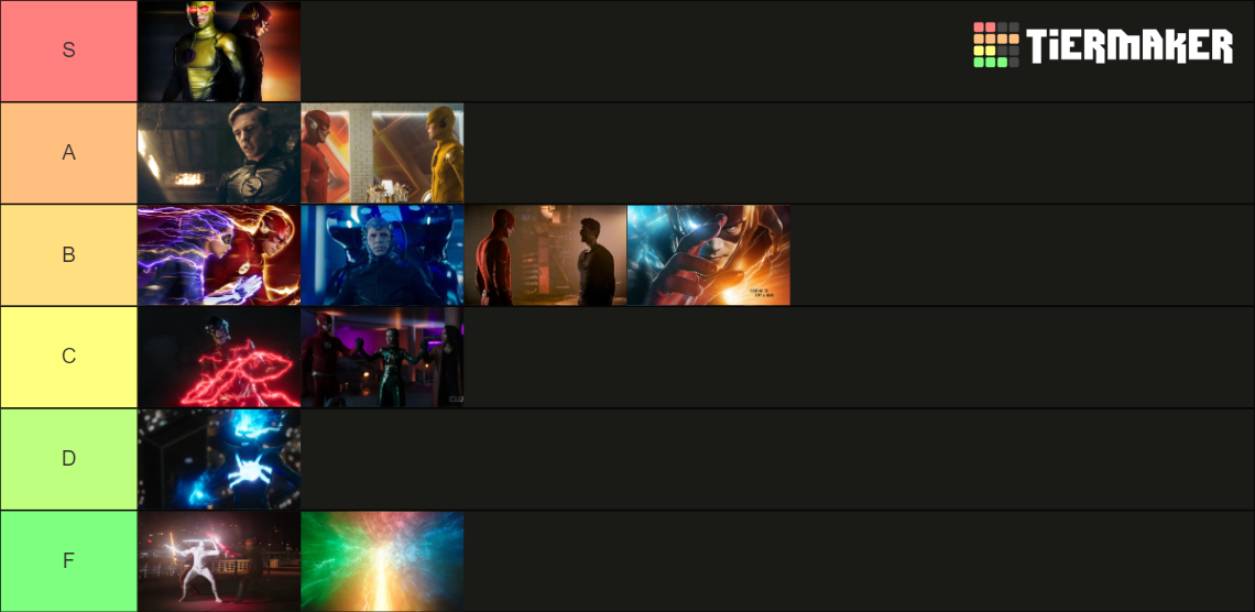 The Flash Story arcs (Seasons 19) Tier List Rankings