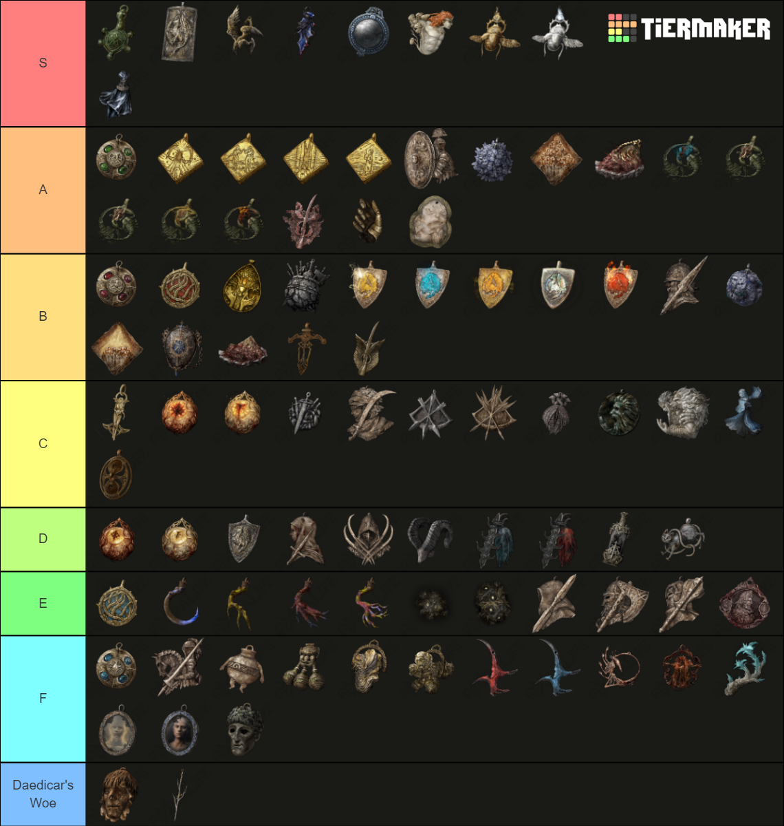 Elden Ring Talisman Tier List Community Rankings TierMaker   Elden Ring Talisman Tier List 15079405 1663683520 