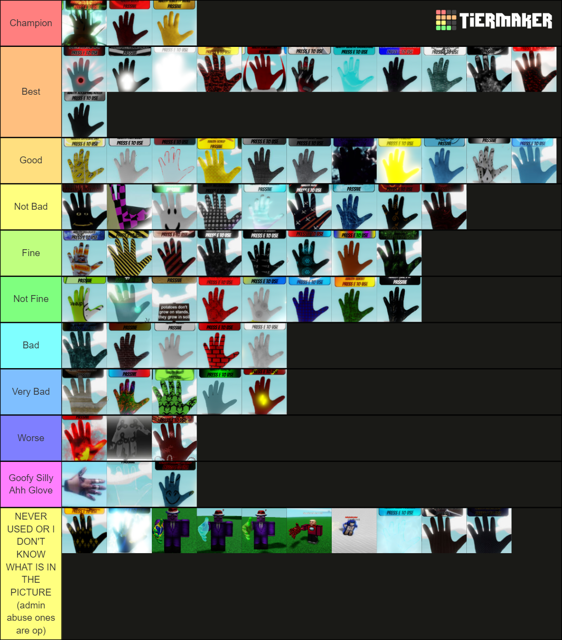 Slap Battles Tier List Community Rankings TierMaker