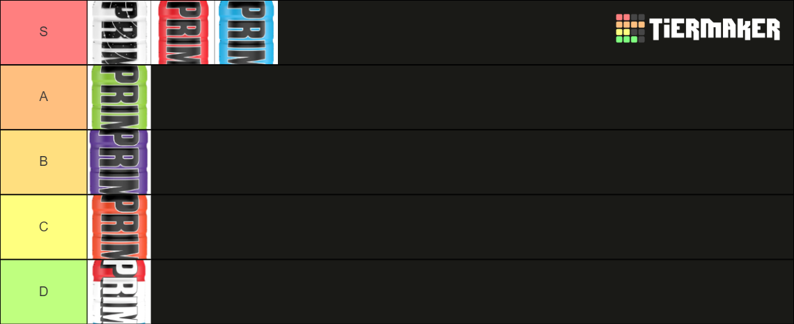 Prime Hydration Flavors Tier List Community Rankings Tiermaker