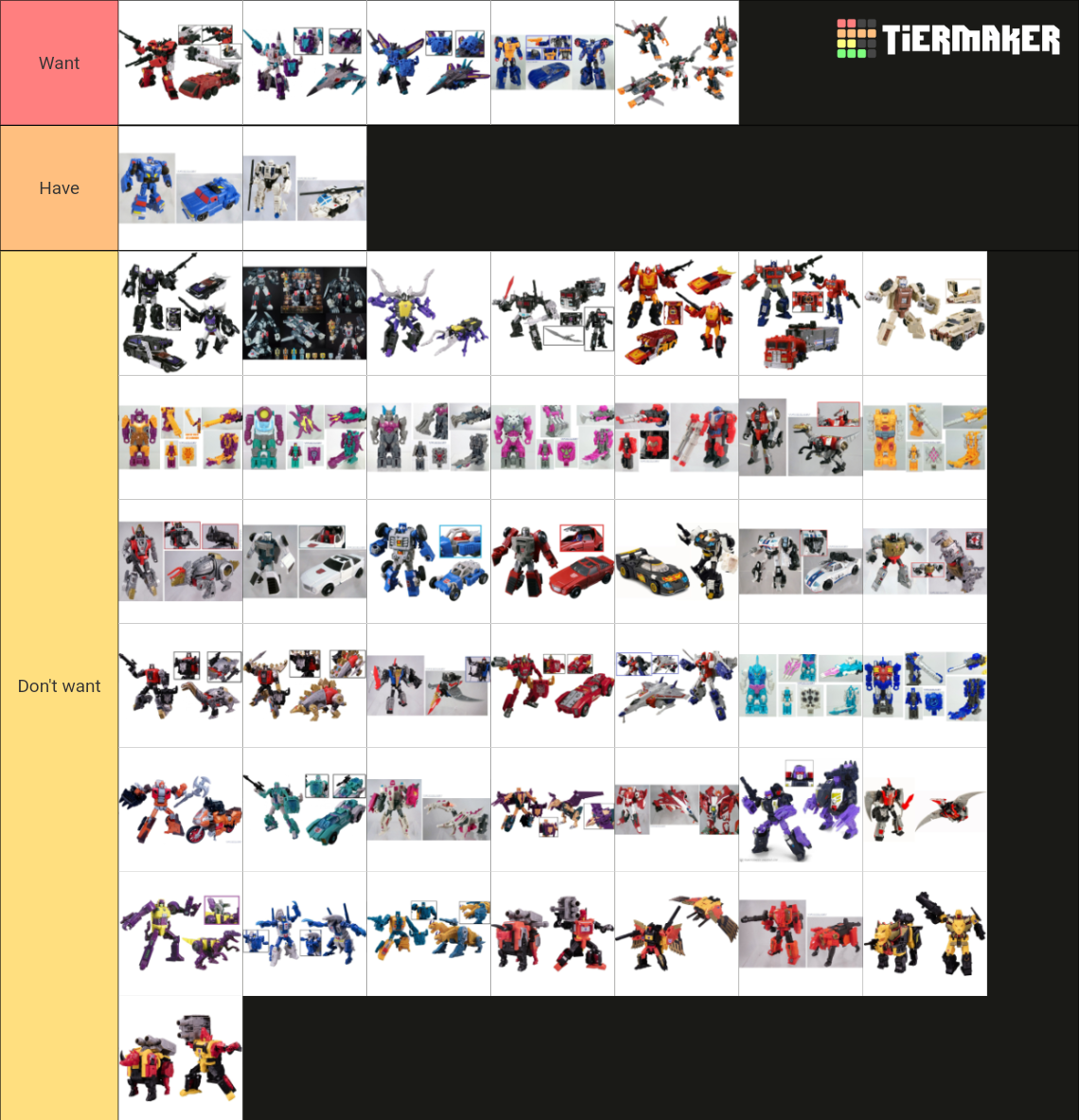 Transformers: Prime Wars, Power Of The Primes Figures Tier List ...