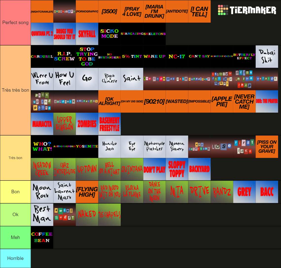 Every Travis Scott Song (Including Huncho & UTOPIA) Tier List ...