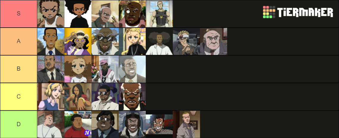 Boondocks Characters Tier List (Community Rankings) - TierMaker