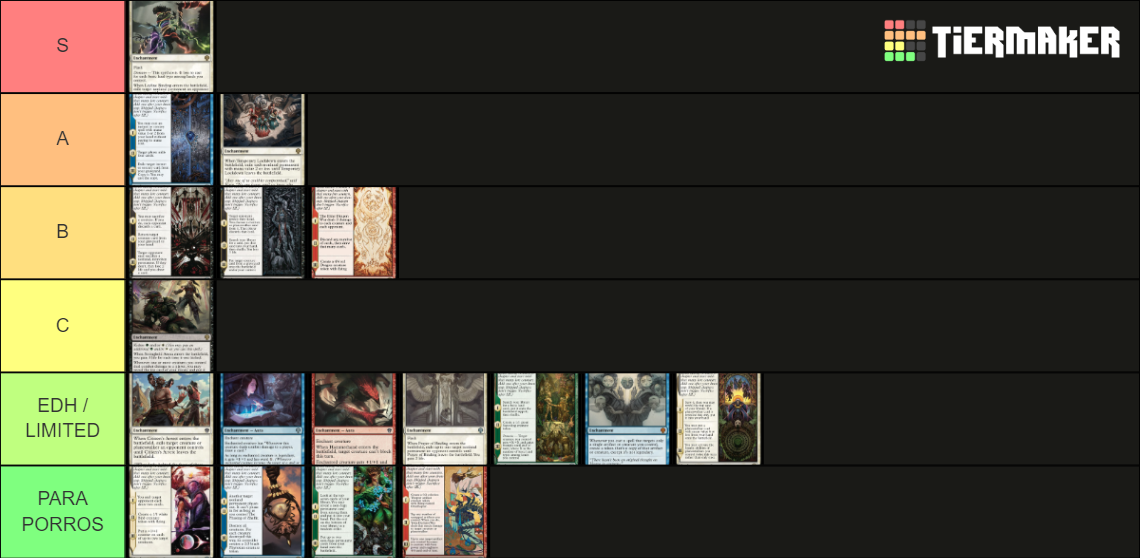 DOMINARIA NONCREATURE Tier List Rankings) TierMaker