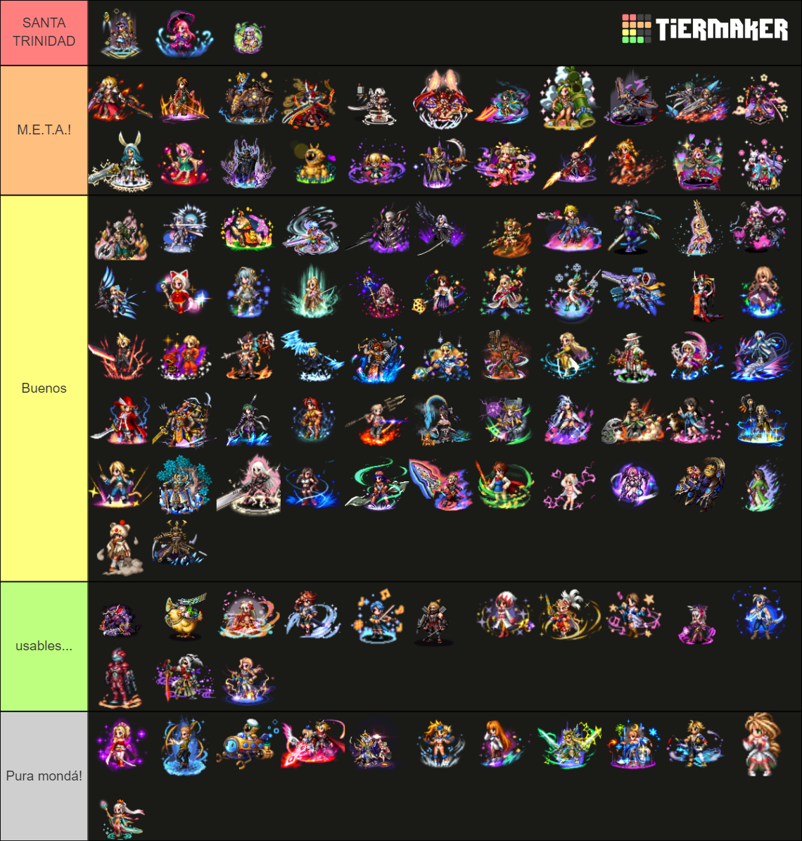 FFBE NV ABRIL 2023 BY KAMIKIRO Maker Tier List (Community Rankings ...