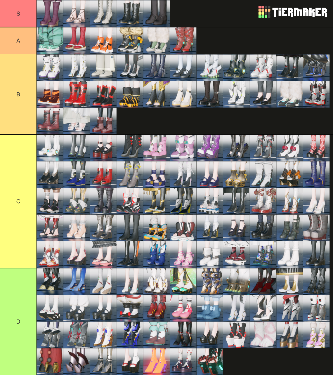 Shoes Pso2 PSO2 NGS T2 Shoes Tier List (Community Rankings) - TierMaker
