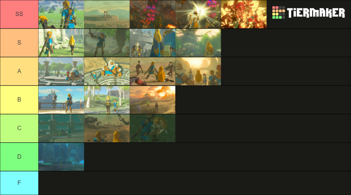 Botw Memory Scenes Tier List Rankings) TierMaker