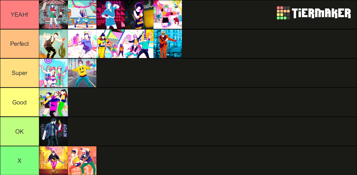 Just Dance 2022: Surreal Tier List (Community Rankings) - TierMaker