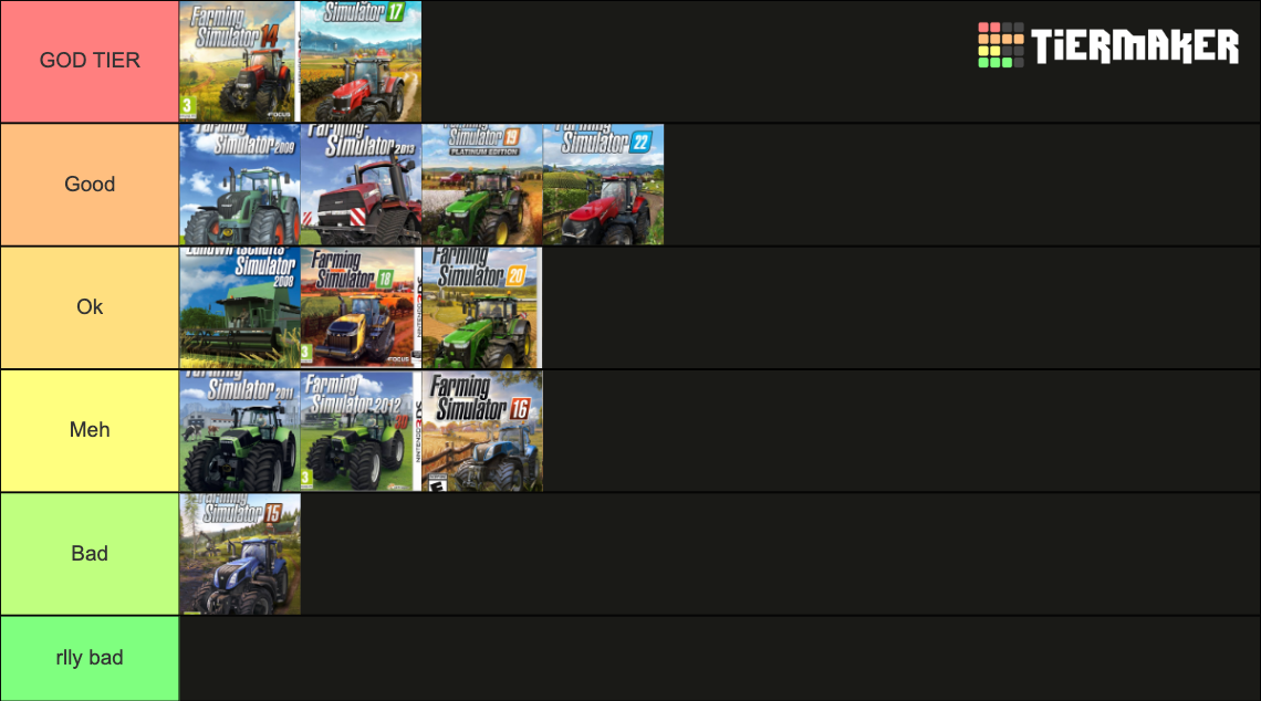 Farming Simulator Games List