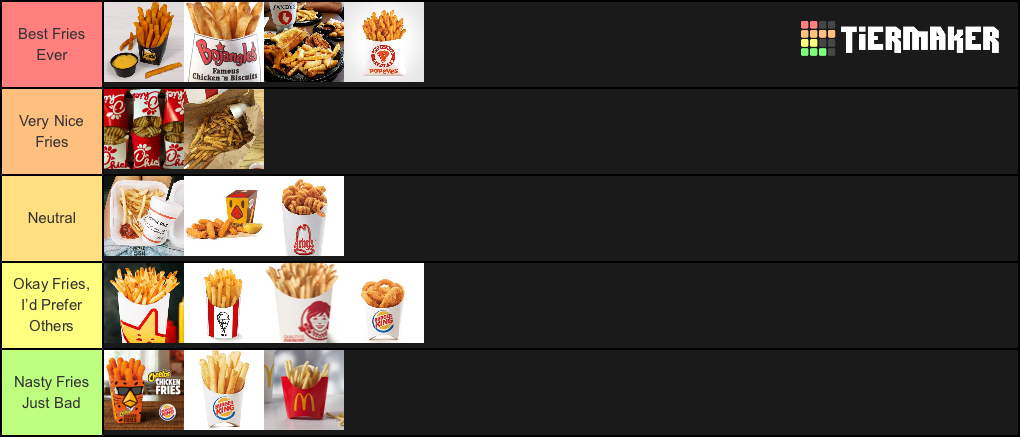 create-a-friesfriesfries-fast-food-french-fry-tier-list-tier-maker