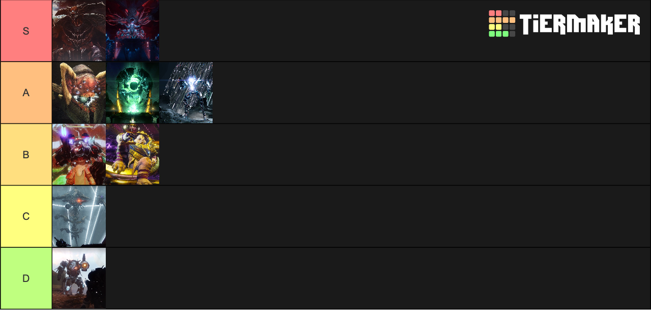 Destiny Raids Tier List (Community Rankings) - TierMaker