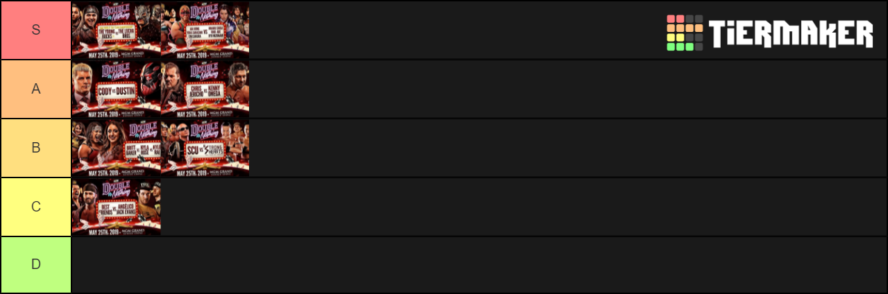 Double or Nothing Match Tier Tier List (Community Rankings) - TierMaker