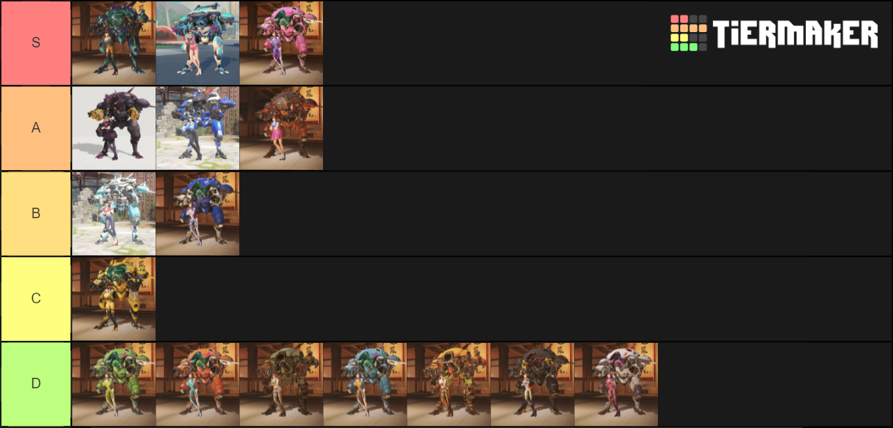 Dva Skins Tier List Rankings) TierMaker