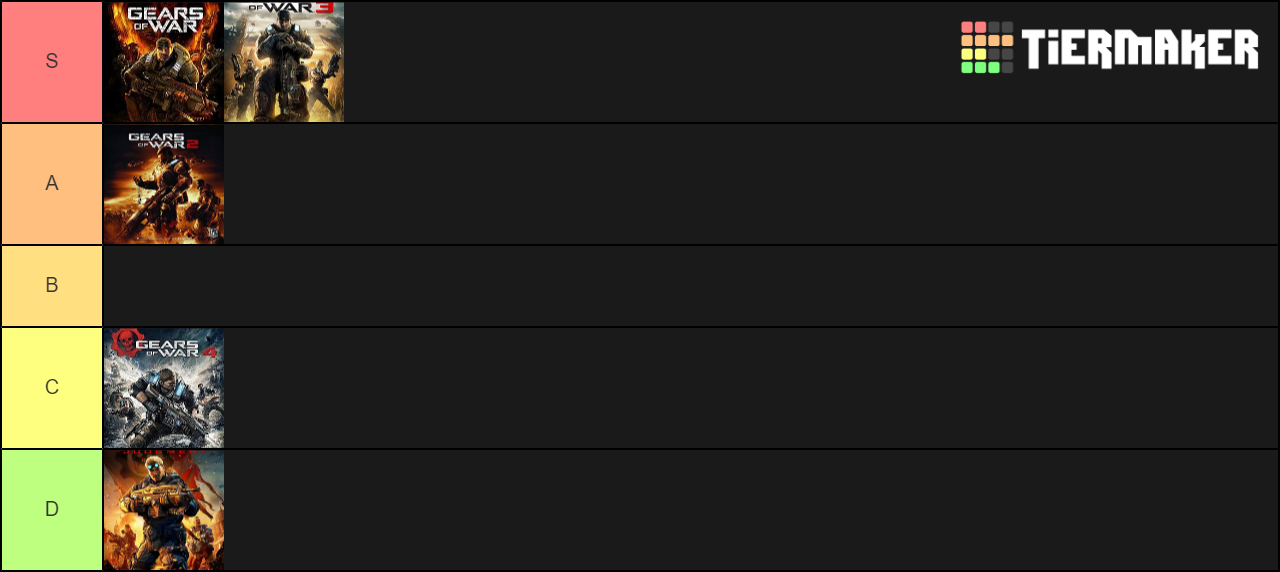 Gears of War Tier List Rankings) TierMaker
