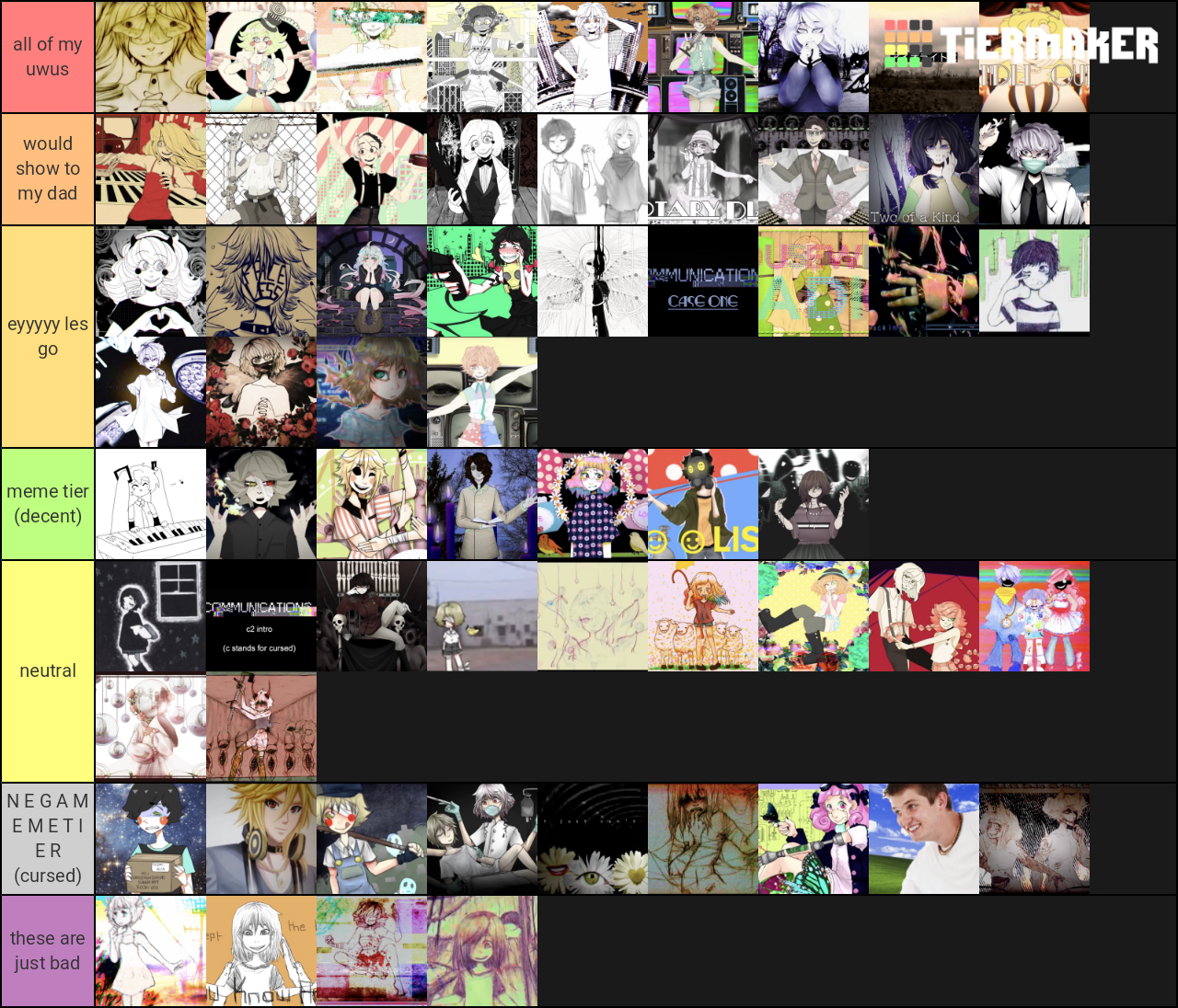 Ghost Songs Tier List Tier List Community Rankings Tiermaker