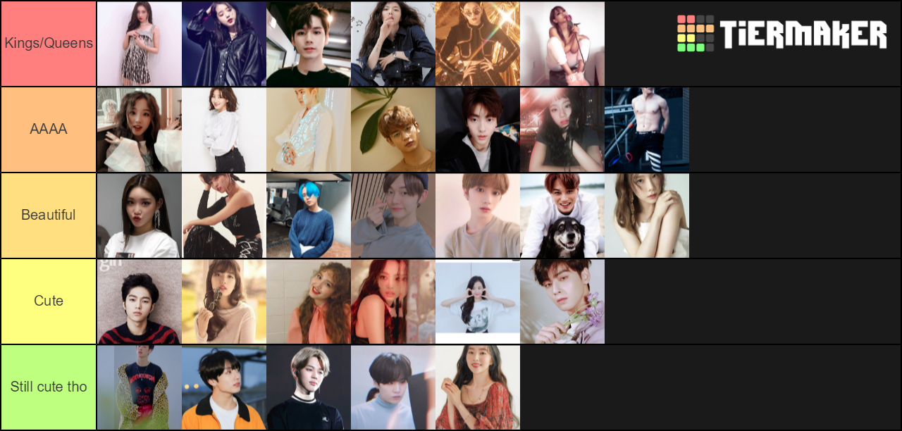 Kpop Visuals Tier List Rankings) TierMaker