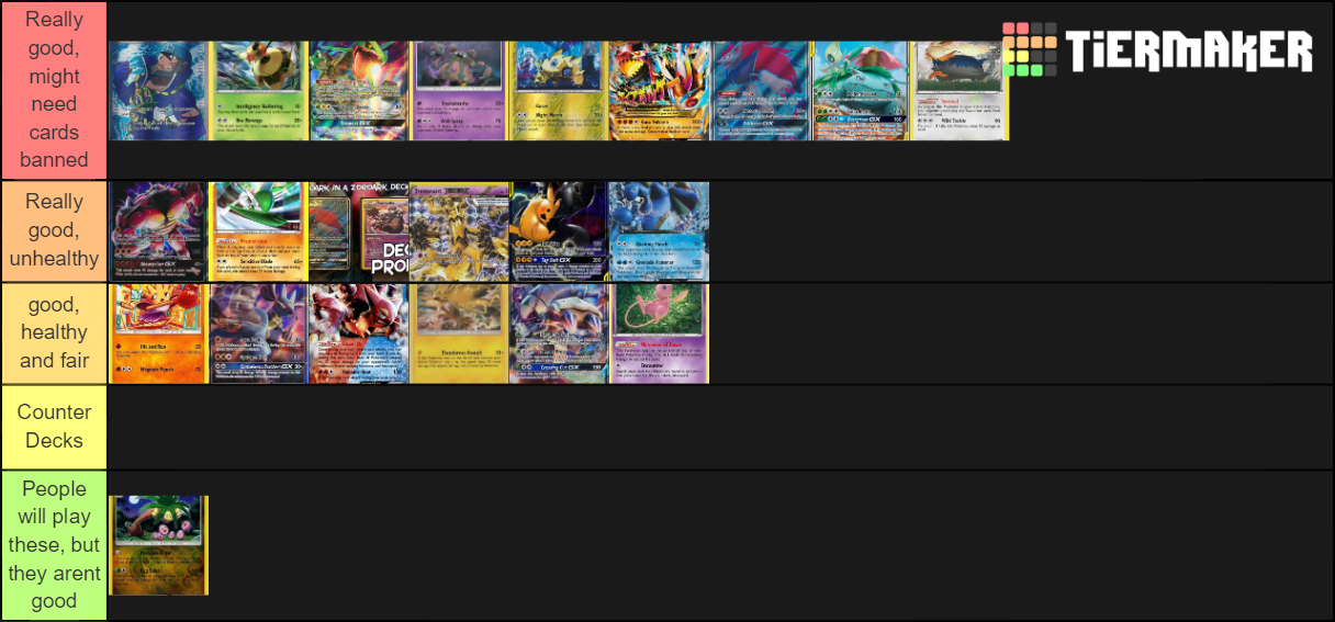 pokemon tcg Tier List Rankings) TierMaker