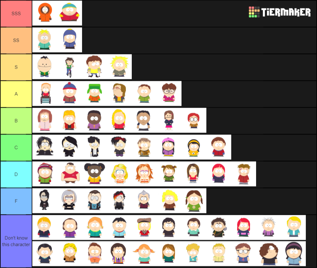 South Park Characters List