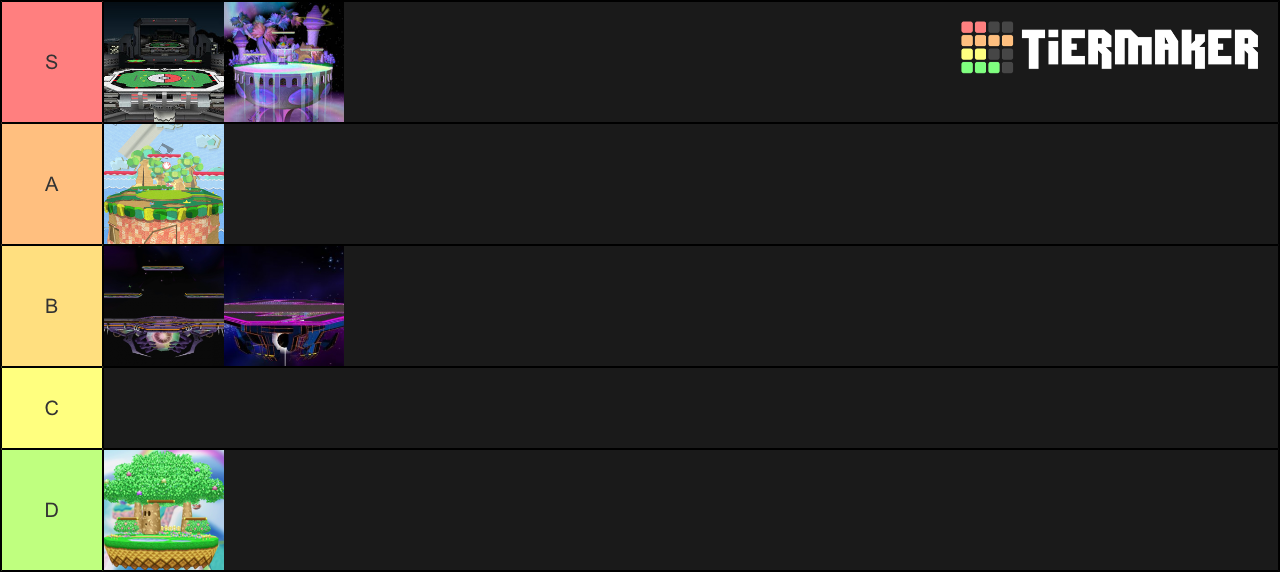 Ssbm tournament legal stages Tier List Rankings) TierMaker