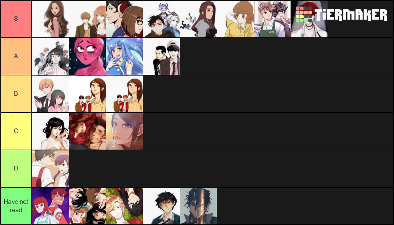 Webtoons Tier List Community Rankings TierMaker